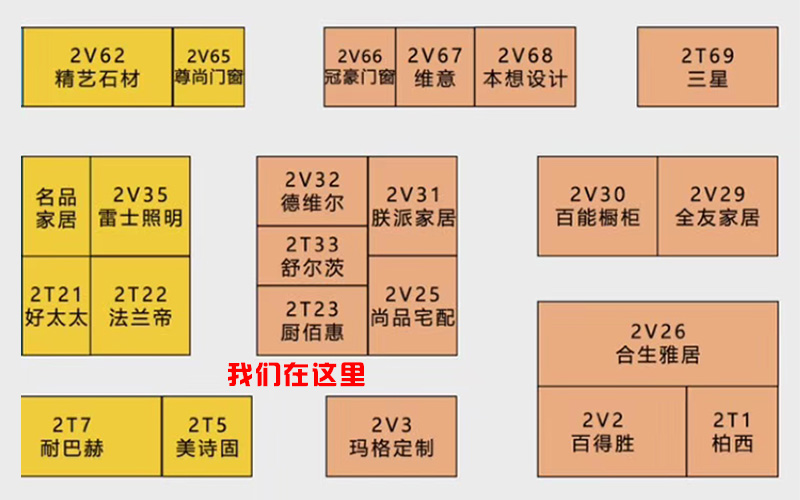 展区黄金位置